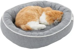 Frisco Chambray Oval Bolster Cat & Dog Bed -FRISCO Sales 270921 PT3. SY630 V1626294135