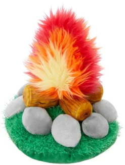 Frisco Camping Campfire Plush Squeaky Dog Toy