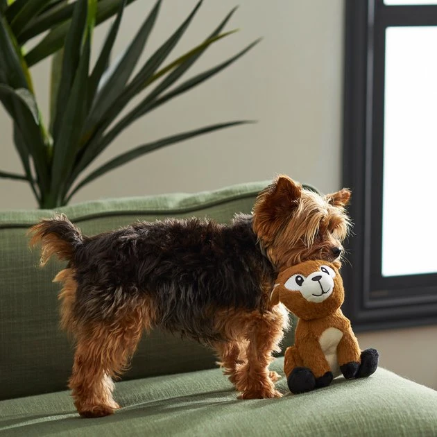 Frisco Camping Deer Plush Squeaky Dog Toy 5 Frisco Camping Deer Plush Squeaky Dog Toy - Image 3