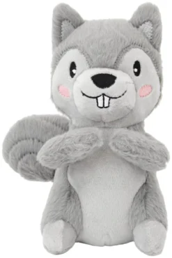 Frisco Camping Squirrel Plush Squeaky Dog Toy