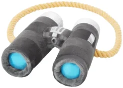 Frisco Camping Binoculars Plush with Rope Squeaky Dog Toy