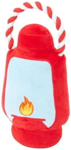 Frisco Camping Lantern Plush with Rope Squeaky Dog Toy