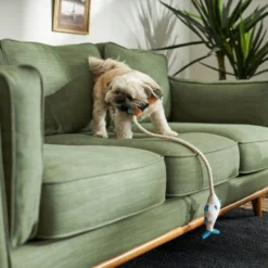 Frisco Camping Fishing Rod Plush with Rope Squeaky Dog Toy -FRISCO Sales 271015 PT3. SY630 V1625009036