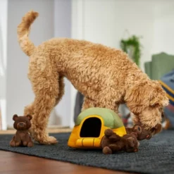 Frisco Camping Tent Hide & Seek Plush Squeaky Dog Toy -FRISCO Sales 271024 PT3. SY630 V1625009325