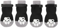 Frisco Non-Skid Dog Socks, Black