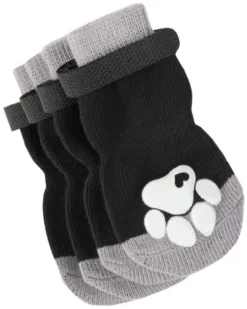 Frisco Non-Skid Dog Socks, Black -FRISCO Sales 272491 PT4. SY630 V1634830053