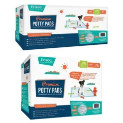 Frisco Training & Potty Pads, 22-in x 23-in, 150 count, Unscented & Frisco Extra Large Training & Potty Pads, 28-in x 34-in, 40 count, Unscented
