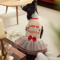 Frisco Kiss Me Under the Mistletoe Dog & Cat Dress -FRISCO Sales 276335 PT8. SY630 V1631661585