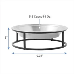 Frisco Elevated Non-skid Stainless Steel Dog & Cat Bowl 9 Frisco Elevated Non-skid Stainless Steel Dog & Cat Bowl -FRISCO Sales 277536 PT1. SY630 V1628862296