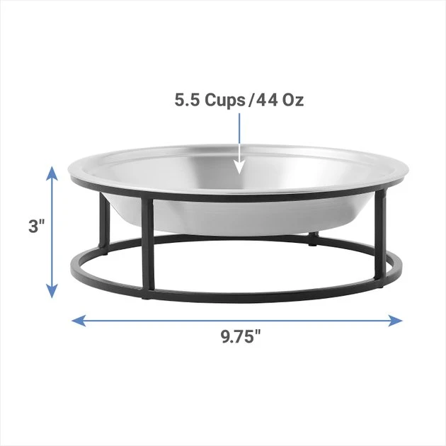 Frisco Elevated Non-skid Stainless Steel Dog & Cat Bowl 4 Frisco Elevated Non-skid Stainless Steel Dog & Cat Bowl - Image 2