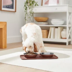Frisco Double Stainless Steel Dog & Cat Bowl with Silicone Mat -FRISCO Sales 277551 PT2. SY630 V1630346531