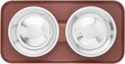 Frisco Double Stainless Steel Dog & Cat Bowl with Silicone Mat -FRISCO Sales 277551 PT4. SY630 V1627935079