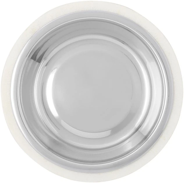 Frisco Marble Design Stainless Steel Dog & Cat Bowl with Wooden Base 7 Frisco Marble Design Stainless Steel Dog & Cat Bowl with Wooden Base - Image 5