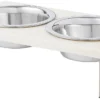 Frisco Marble Stainless Steel Double Elevated Dog & Cat Bowls -FRISCO Sales 277558 MAIN. SY630 V1627933678