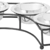 Frisco Curved Triple Feeder Stainless Steel Dog & Cat Bowl -FRISCO Sales 277562 MAIN. SY630 V1627933925