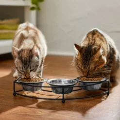 Frisco Curved Triple Feeder Stainless Steel Dog & Cat Bowl 12 Frisco Curved Triple Feeder Stainless Steel Dog & Cat Bowl -FRISCO Sales 277562 PT3. SY630 V1630347990