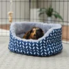 Frisco Small Pet Herringbone Plush Round Cuddler -FRISCO Sales 278104 MAIN. SY630 V1629465444