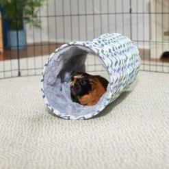 Frisco Small Pet Geometric Crinkle Plush Tunnel