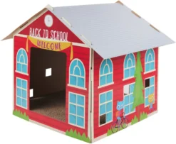 Frisco School House Cardboard Cat Toy