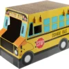 Frisco School Bus Cardboard Cat Toy, 2-Story -FRISCO Sales 279835 MAIN. SY630 V1628190706