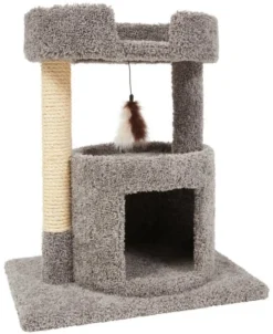 Frisco 27-in Real Carpet Cat Tree with Condo and Oval Perch -FRISCO Sales 282745 PT4. SY630 V1621949318