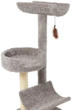 Frisco 45-in Real Carpet Cat Tree, Gray 8 Frisco 45-in Real Carpet Cat Tree, Gray -FRISCO Sales 282761 PT2. SY630 V1622813259