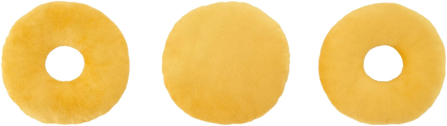 Frisco Maple Bacon Donuts Plush Squeaky Dog Toy, 3 count 4 Frisco Maple Bacon Donuts Plush Squeaky Dog Toy, 3 count - Image 2