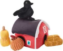 Frisco Farmhouse Hide & Seek Puzzle Plush Squeaky Dog Toy