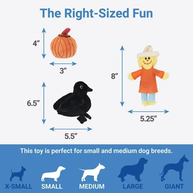 Frisco Fall Hay Wagon Hide & Seek Puzzle Plush Squeaky Dog Toy 5 Frisco Fall Hay Wagon Hide & Seek Puzzle Plush Squeaky Dog Toy - Image 3