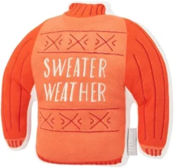 Frisco Sweater Weather Flat Plush Squeaky Dog Toy