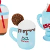 Frisco Winter Drinks Plush Squeaky Dog Toy, 3 count -FRISCO Sales 287149 MAIN. SY630 V1632774135