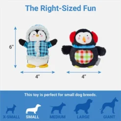 Frisco Penguins Plush Squeaky Dog Toy, 2 count 6 Frisco Penguins Plush Squeaky Dog Toy, 2 count -FRISCO Sales 287259 PT1. SY630 V1637787708