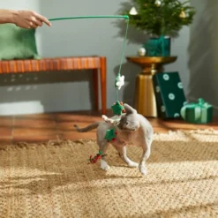 Frisco Holiday Winter Flowers Teaser Cat Toy with Catnip -FRISCO Sales 287275 PT3. SY630 V1632774653