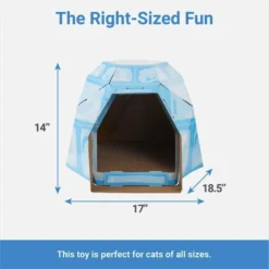 Frisco Igloo Cardboard Cat House Cat Toy -FRISCO Sales 287293 PT1. SY630 V1637704885