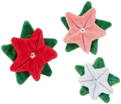 Frisco Flowers Plush Cat Toy with Catnip, 3 count