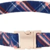 Frisco Fashion Collar, Brown Plaid
