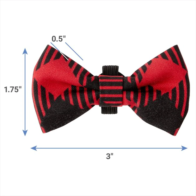 Frisco Removeable Fashion Collar Bow, Buffalo Plaid 4 Frisco Removeable Fashion Collar Bow, Buffalo Plaid - Image 2