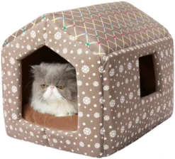 Frisco Holiday Dog & Cat Gingerbread House Bed -FRISCO Sales 287897 PT2. SY630 V1631573019
