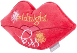 Frisco New Year's Eve Midnight Kiss Plush Squeaky Dog Toy