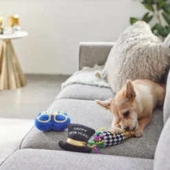 Frisco New Year's Eve Party Essentials Plush Squeaky Dog Toy -FRISCO Sales 288484 PT3. SY630 V1638289955