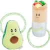 Frisco Healthy Snack Plush with Rope Dog Toy, 2 count -FRISCO Sales 288901 MAIN. SY630 V1638290670