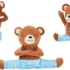 Frisco Yoga Bear Plush Squeaky Dog Toy, 3 count -FRISCO Sales 288905 MAIN. SY630 V1638291271