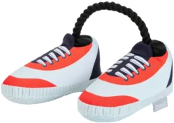 Frisco Running Shoes Plush with Rope Dog Toy