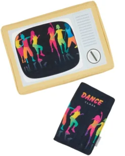 Frisco TV & VHS Tape Plush Squeaky Dog Toy, 2 count