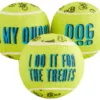 Frisco Motivational Tennis Balls Plush Squeaky Dog Toy, 3 count -FRISCO Sales 288943 MAIN. SY630 V1638288492