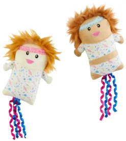 Frisco Dance Girls Plush Kicker Cat Toy with Catnip, 2 count