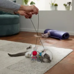Frisco Gym Bouncy Mice Plush Cat Toy with Catnip, 2 count -FRISCO Sales 288949 PT3. SY630 V1638289802
