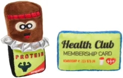 Frisco Protein Bar & Gym Membership Plush Cat Toy with Catnip