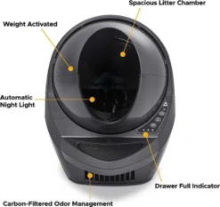 Litter-Robot||Frisco Litter-Robot WiFi Enabled Automatic Self-Cleaning Cat Litter Box + Frisco Multi-Cat Unscented Clumping Clay Cat Litter -FRISCO Sales 289229 PT4. SY630 V1618520209