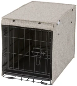 Frisco Faux linen Dog Crate Cover